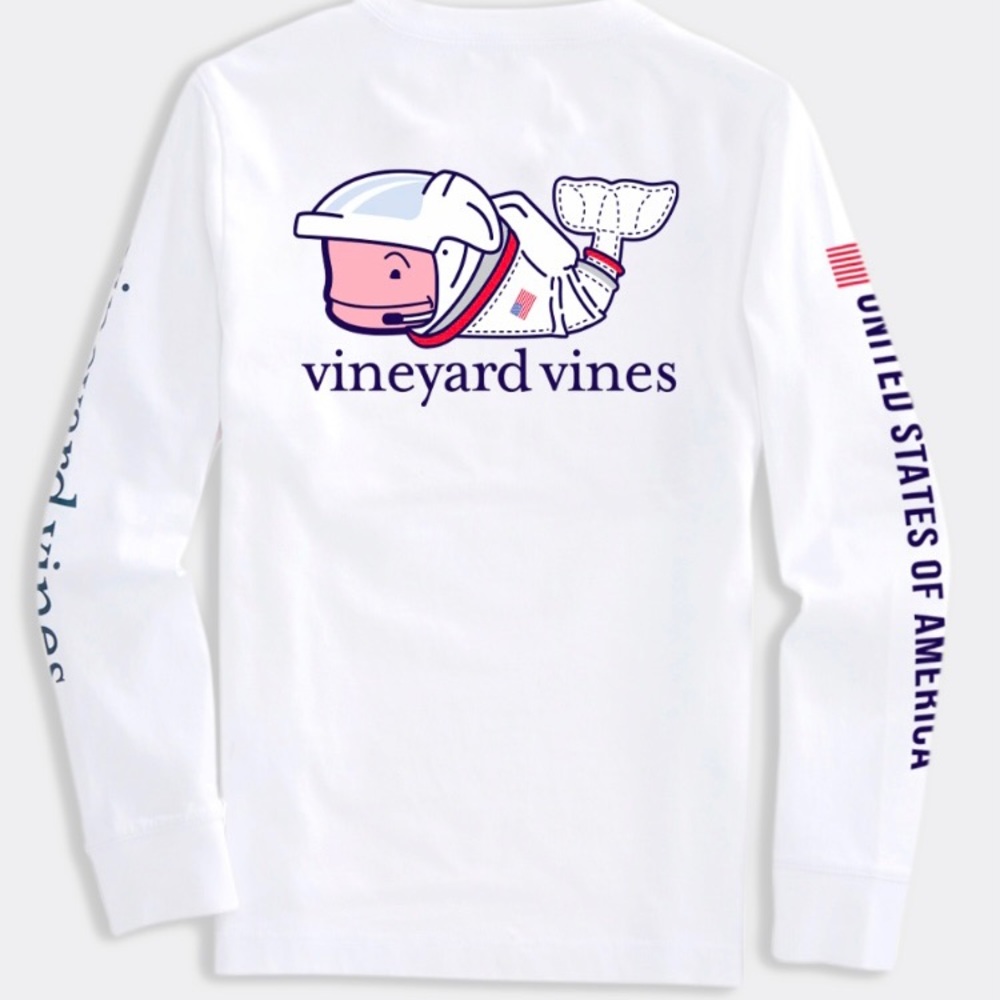 Kids' Limited-Edition Astronaut
Whale Long-Sleeve Pocket Tee!